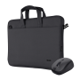 Kit Geanta de laptop Trust Bologna pentru laptop-uri cu diagonala de pana la 16", mouse Trust wireless, negru TRUST - 1